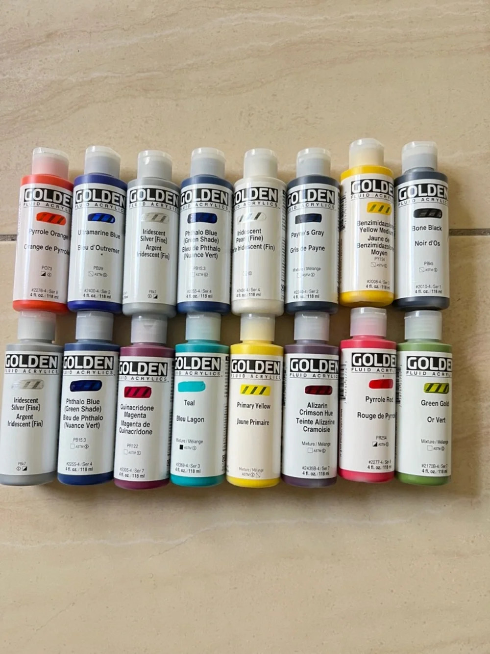 Golden Fluid Acrylic Paint Set - Picture 2 of 6